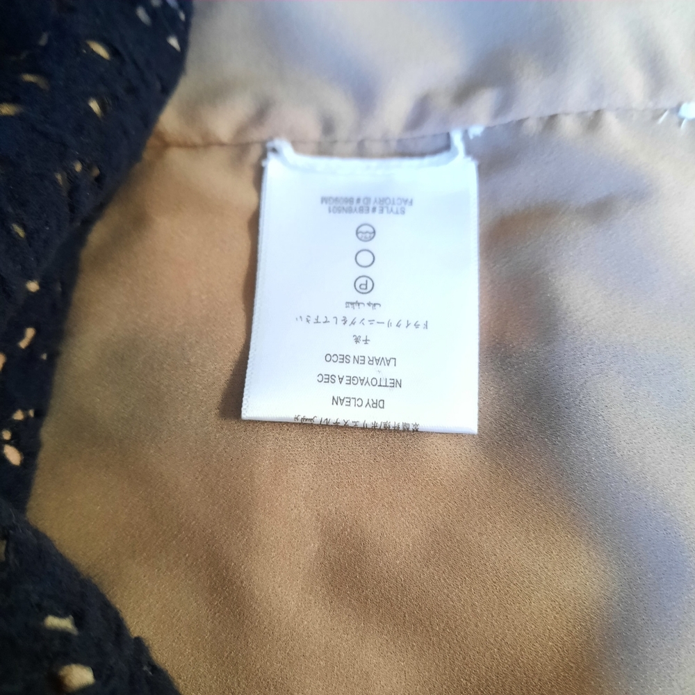BCBGMaxAzria Alice Lace Black and Tan Dress - Picture 8 of 9